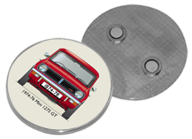 Mini 1275 GT 1974-76 Round Fridge Magnet